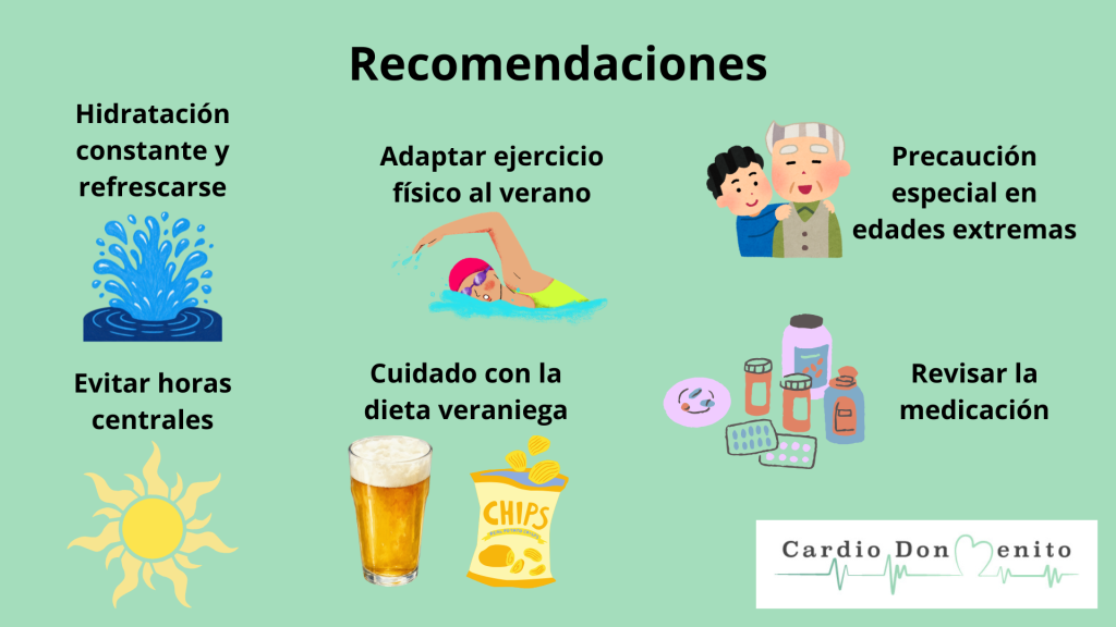 Recomendaciones, calor, verano y corazón