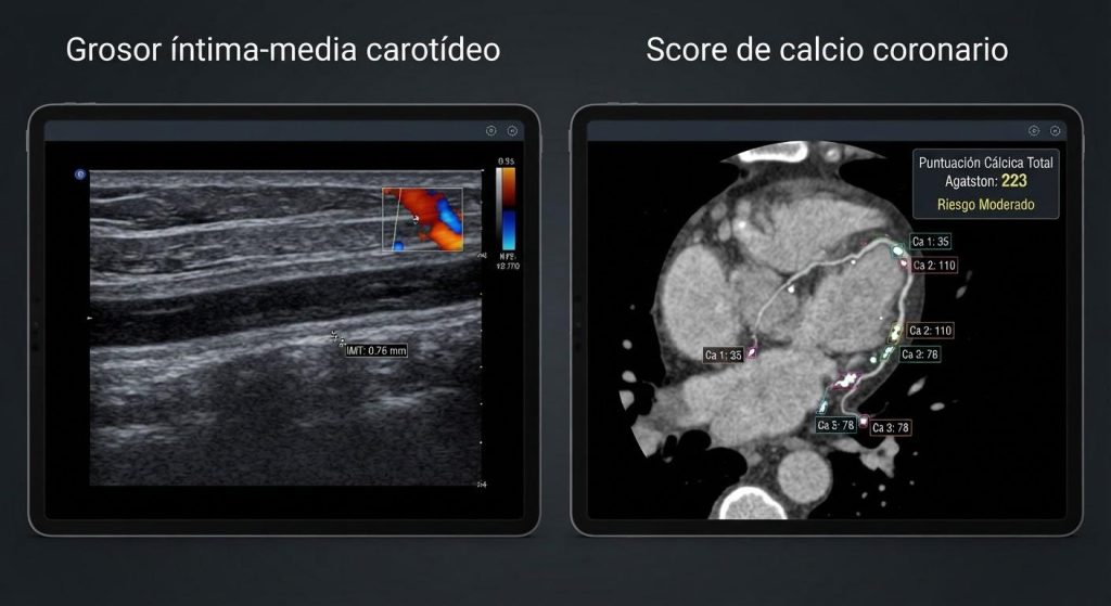 Score CAC y Grosor íntima media carotídea son pruebas para conocer tu riesgo cardiovascular real